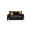 Ensemble de salon moderne 2 pièces Lust en noir (NJ Inventory)