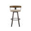 Tabouret de bar et de comptoir pivotant avec dossier en bois Drees-500473608-499896971-499897013