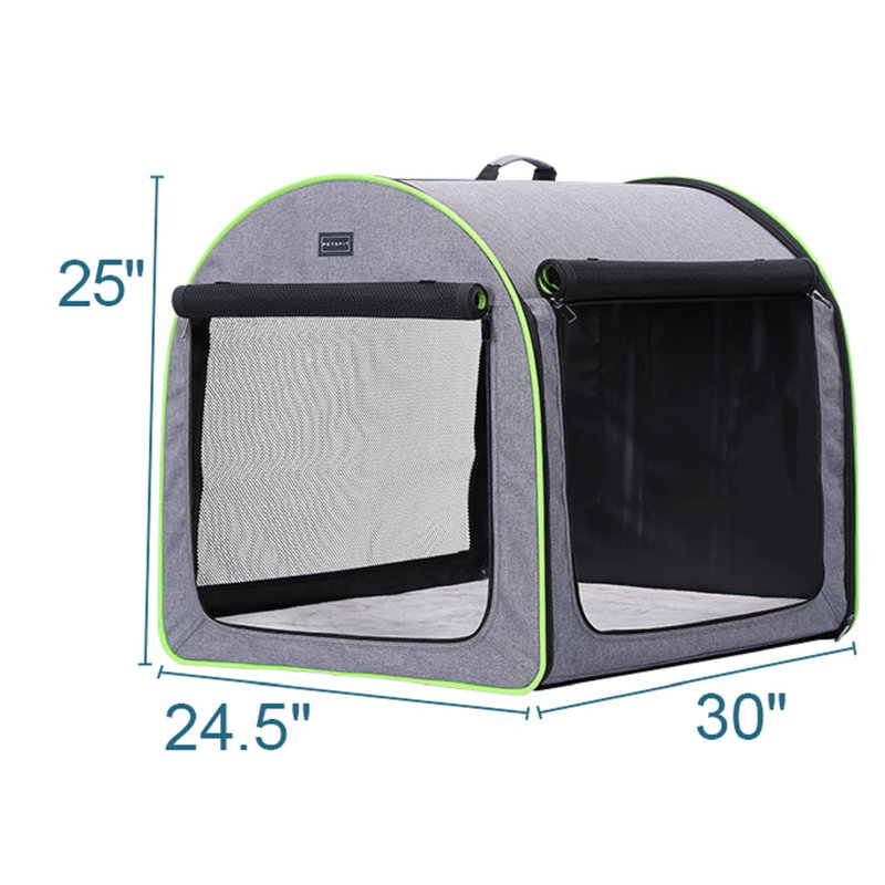 Cage pliable pour chien à parois souples