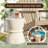 Hourglass shape Outdoor Side Table Concrete Contemporary Lightweight Accent Table-23382049
