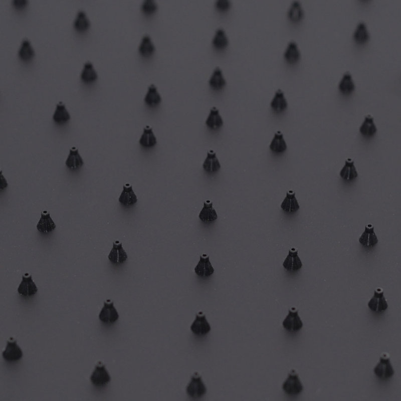 12" Round Thin High Pressure Rainfall Shower Head, Matte Black