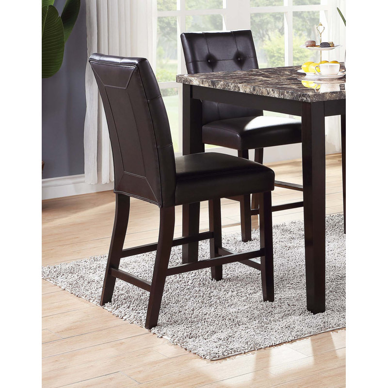 Ensemble simple et contemporain de 2 chaises à hauteur de comptoir