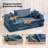 Corduroy Upholstered Modern King Size Convertible Sleeper Sofa Stackable Corduroy Sofa Bed-No Assembly Required-1542392373