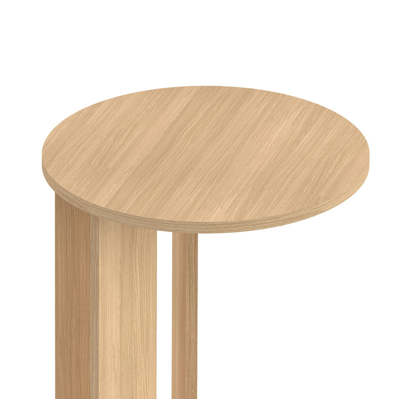 Sharmel Floor Shelf End Table, Oak