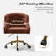 Chaise de travail en velours Doreen-1297583122