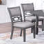 5Pc Dining Set Round Table W Shelve Unique Design 4X Side Chairs Modern Contemporary