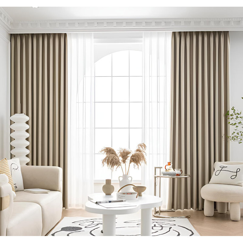 Inasia Room Darkening Curtain Single Panel, 59" W x 106.3" L
