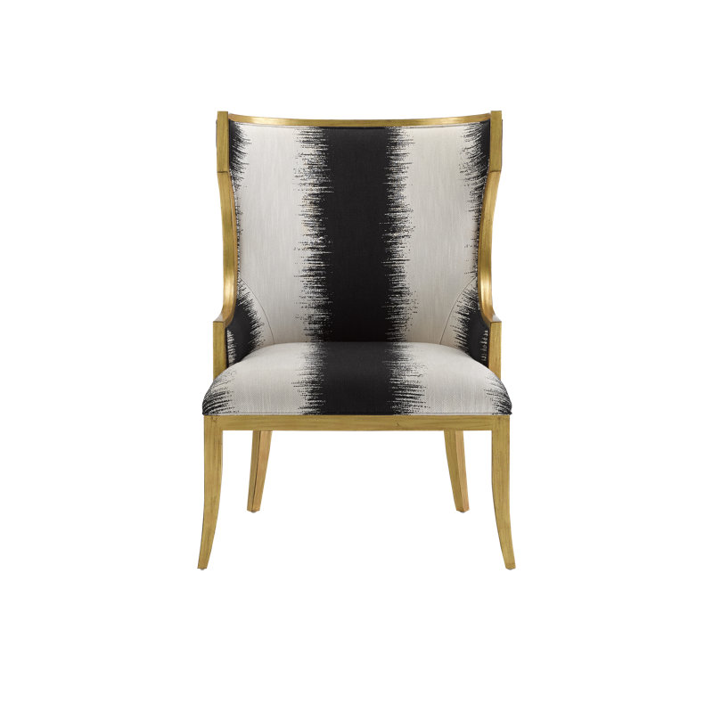 Garson 31.5" Wide Polyester Wingback Chair