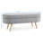 Gligor Linen Upholstered Storage Bench-129859926