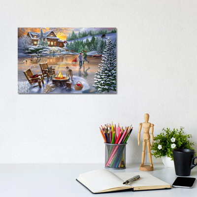 Evening Skate 1 Piece Wrapped Canvas Painting