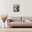 «Rose Crown Cow», estampe numérique, design par LSR Creative Studio-443484161-443484163
