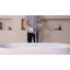 Baignoire de trempage autoportante blanche en acrylique 67 "x 32" avec trop-plein et bonde escamotable pour salle de bain Monblari