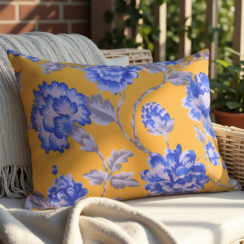 Ensemble de housse de coussin floral 20 x 20 avec impression numérique et fermeture à glissière pour décoration de Noël