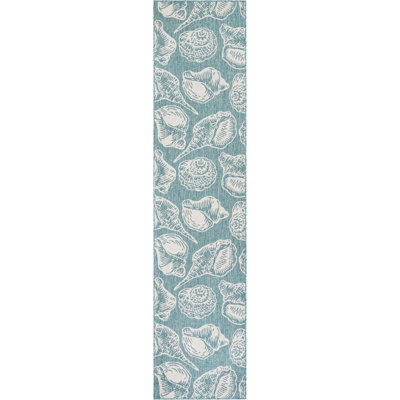 Contemporary Aviesel Area Rug Aqua Color