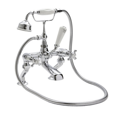 Topaz 3 Handle Bath Shower Mixer with Diverter and Handshower Included