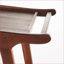 Chariot-bar moderne et élégant avec 4 roulettes Rangement inférieur | Bois d'acajou