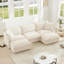 Canapé contemporain 3 places avec 2 repose-pieds-1582805113