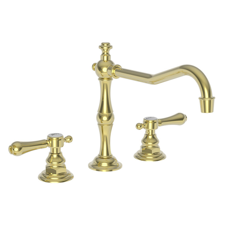 Chesterfield Double Handle Kitchen Faucet, Forever Brass (PVD), Lever