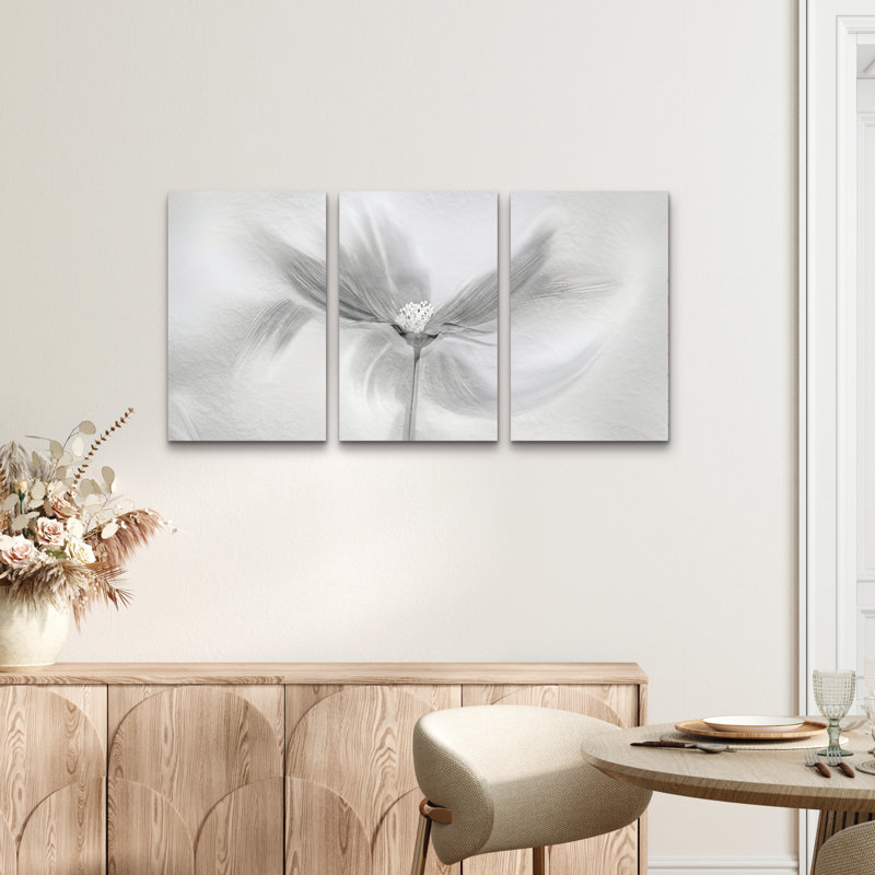 Ensemble de 3 panneaux muraux - Molly Fu «Dancing Cosmos», art mural sur toile pour le salon, la chambre à coucher ou le bureau 