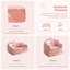Fauteuil à billes convertible 2 en 1 en fausse fourrure rose-1613429007