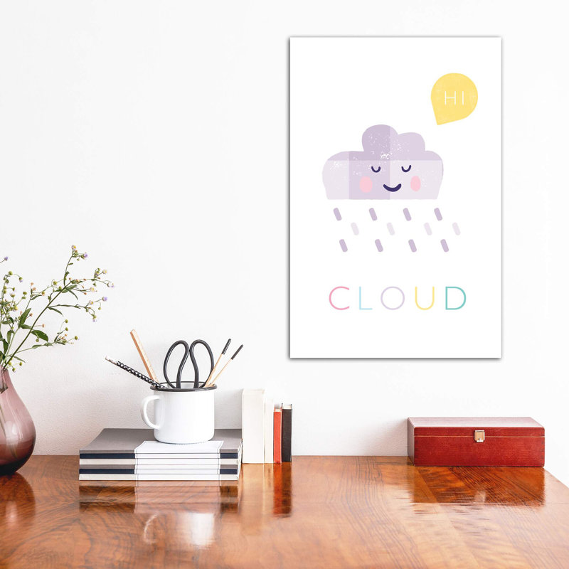 Nuage - reproduction d'impression, Toile tendue, Pas de tapis, H 48 po x l 32 po x P 1,5 po