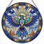 Panneau de vitrail Thunderbird H 12 po-599767082