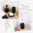 Trash Can with Bamboo Lid and Pedal, 2.5L Capacity-107927448