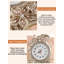 Horloge de plancher de style européen sculptée en orchidée silencieuse