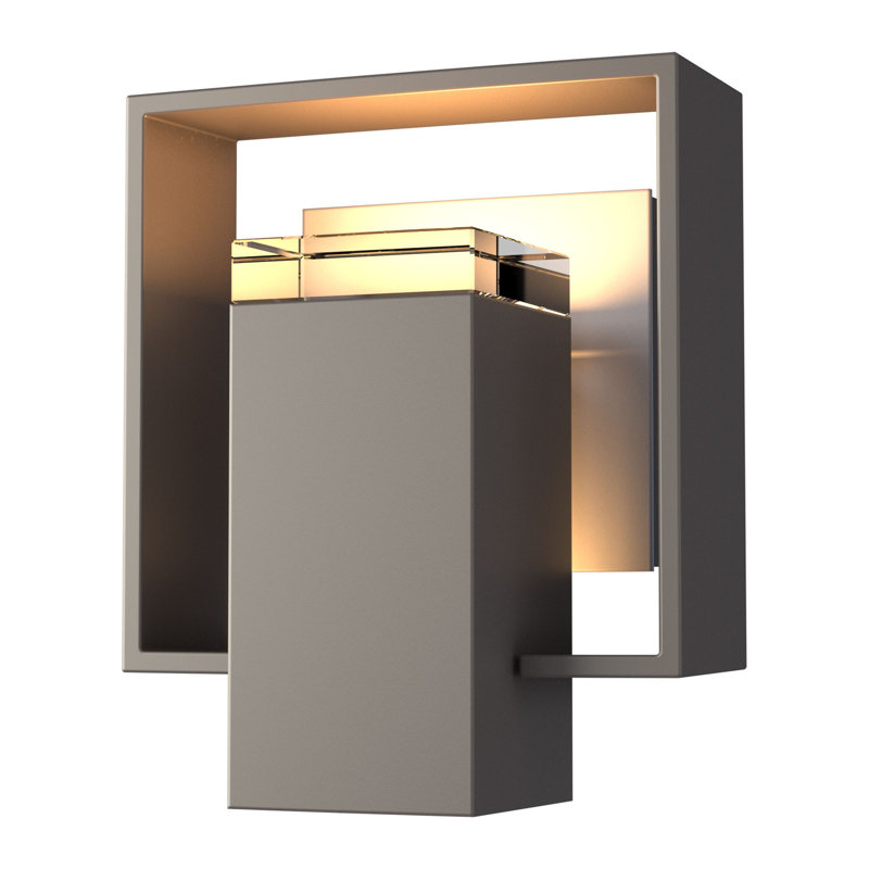 Shadow Box Aluminum Wall Light, Coastal Dark Smoke, Coastal Bronze, No