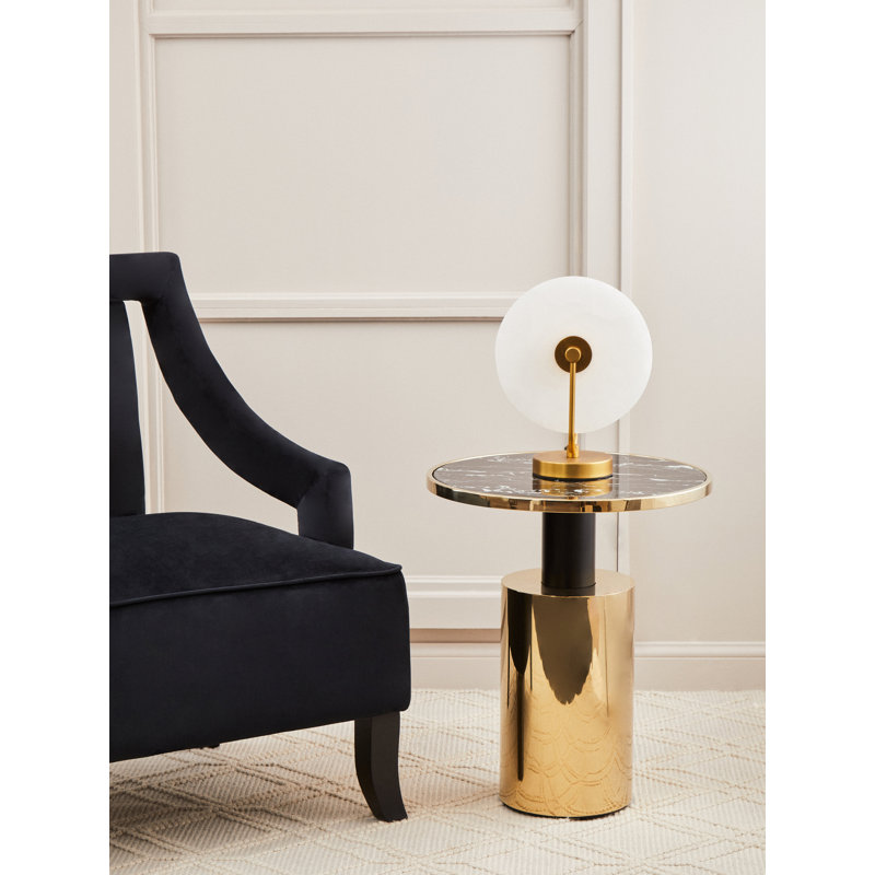 Bhodi Glass Top End Table