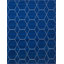 Tapis bleu marine à motif géométrique Debrodie-1404794599
