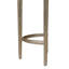 Console de luxe avec cadre en métal pour le bureau de la chambre à coucher - 34 po champagne et blanc