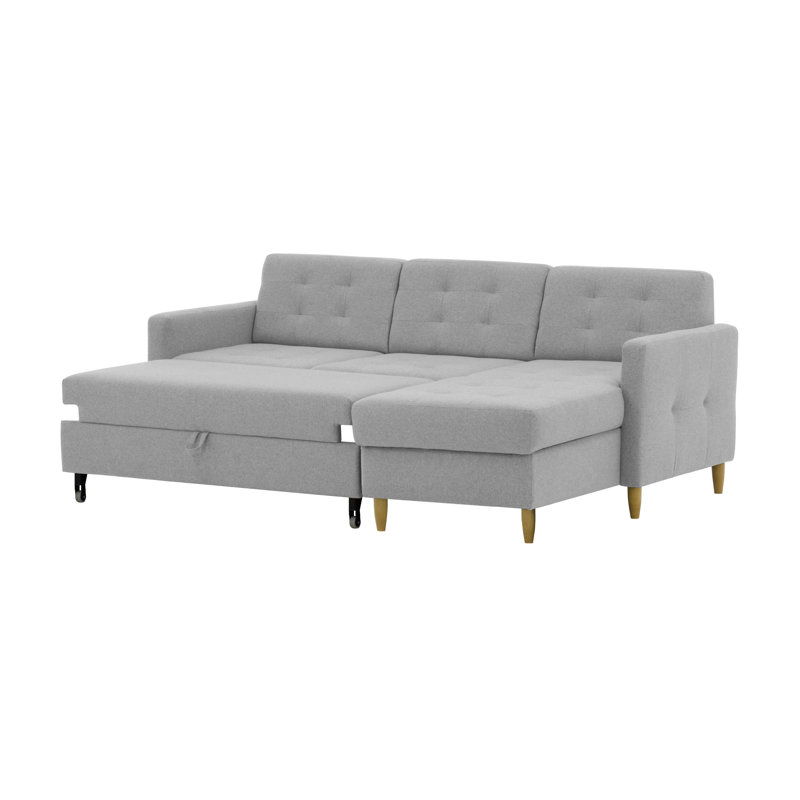 Borger 4 Seater Sofa Bed, Light Grey