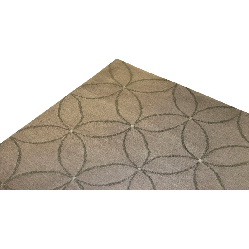 High-Quality Hand-Knotted Fawn Area Rug