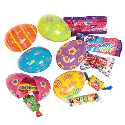 Bright Printed Candy-Filled Plastic Easter Eggs - 24 Pc. - Party Supplies - 24 Pieces -  The Holiday Aisle®, 25D4C859408749D395877E270A7FCBAE