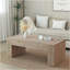 Table basse rustique en bois, table rectangulaire de style campagnard moderne de 49 po pour le salon