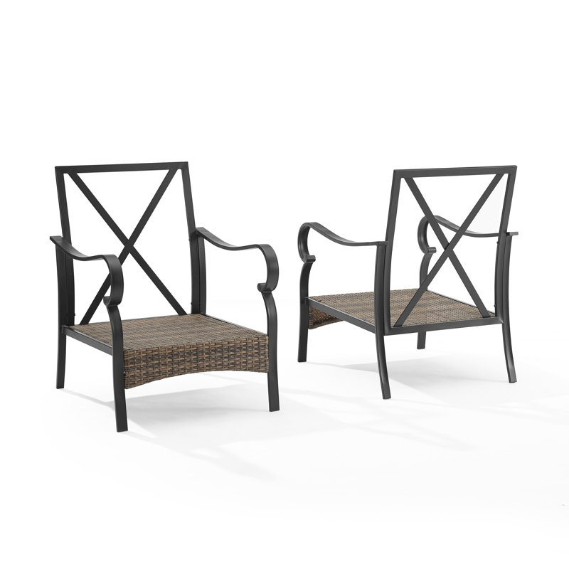 Chaise de patio avec coussins Jareb