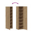 Highboard 45X42.5X185 Cm Engineered Wood-754745232
