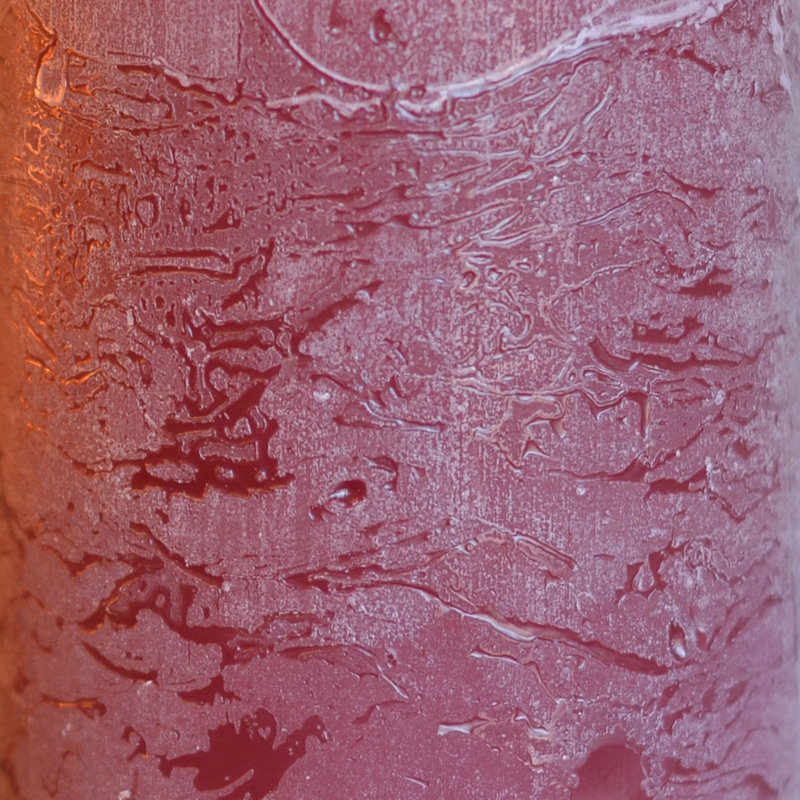 Ensemble de bougies pilier 3 pièces, Rose foncé rouge