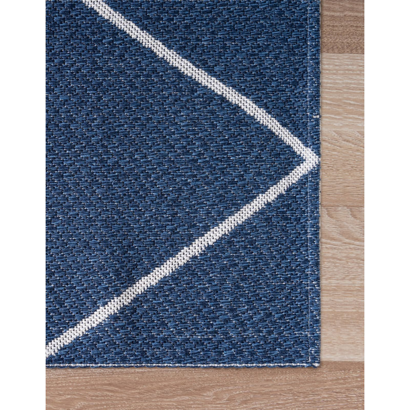 Tapis contemporain contemporain de couleur arctique, Tapis de couloir 2 pi 2 po x 7 pi 4 po