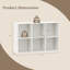Bibliothèque à 6 cubes, bibliothèque à 3 niveaux, étagère de rangement autoportante, étagère de rangement-1901405945