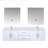 Geneva 72" Wall-Mounted Double Bathroom Vanity Set with Mirror-87285996-112951715