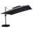 Skender 144'' Cantilever Umbrella with Crank Lift Counter Weights and wheeled Base Included-806352069