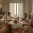 Faux Linen Blend Curtains Rod Pocket & Back tab Semi Sheer Window Treatments Privacy with Light Filtering for Living Room, 2 Panels-734527413-734527400