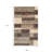 Slate Patchwork Power Loom Stain Resistant Area Rug-1400112871