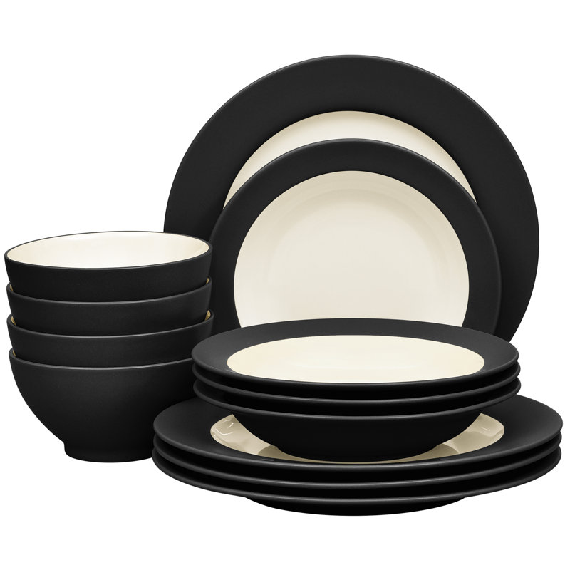 Service de table 12 pièces Noritake Colorwave, service pour 4, Graphite