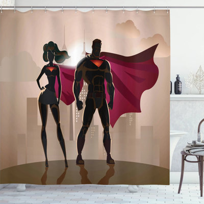 Shower Curtain with Hooks Included