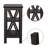 Rustic End Table with Open Shelves – Farmhouse Side Table for Living Room or Bedroom, Durable Wood & Metal Accent Table for Small Spaces-826402465