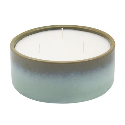 Scented Jar Candle with Ceramic Holder