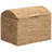 Heavy-duty Water Hyacinth Wicker Storage Trunk with Metal Frame and Arch Lid